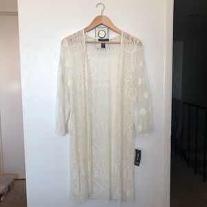 Style & Co. Sheer Embroidered Kimono